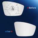 Right Heated Mirror Glass for Volkswagen Beetle Jetta Passat Backing Plate, Passenger Side Mirror Glass
