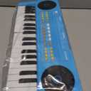 Upgraded 37 Keys Kids Piano Keyboard  Portable Toddler Music Toy Keyboard with Microphone Musical Instrument Birthday Gift for 3 4 5 6 Boys Girls, Blue