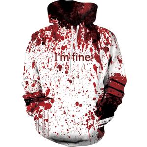 RAISEVERN Hoodies for Men Women 3D Graphic Fleece Sweatshirts Pullover Novelty Cool Funny Hoody Hooded With Pockets