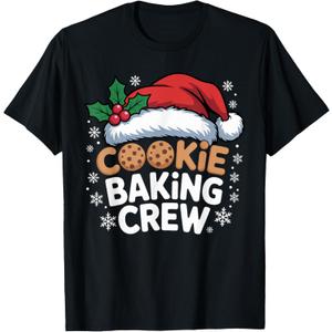 Cookie Baking Crew Funny Christmas Baking T-Shirt, Size M