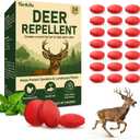 Powerful Deer Repellent Balls, Pest Repellent 24-Pack Deer Repellent for Garden & Outdoor Use, Natural Peppermint Oil Deer Deterrent to Keep Deer Away from Garden, Yard
