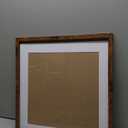 Wood 20x20 Picture Frame with 16x16 Mat Deep Brown, Display 16x16 with Mat or 20x20 without Mat, Wood 20 by 20 Photo Frame, 20 x 20 Frame for Wall Hanging Display, Deep Brown