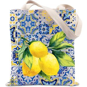 Italian Islands Gift Positano Delicious Italian Lemons Fresh Tote Bag Southern Italy Travel Shopping Bag