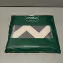 OTOSTAR Pack of 4 Outdoor Waterproof Throw Pillow Covers 18x18 Inch Decorative Outdoor Pillow Covers Garden Modern Black Geometric Cushion Cases for Patio Furniture Couch Ten Bench (Black)