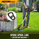 HEINPRO Cordless String Trimmer Compatible with Dewalt 20V MAX Battery, 12-Inch Weed Wacker Cordless Auto Line Feed,Electric Weed Eater Battery Powered Grass Trimmer w/6 Line Spools(Tool Only)