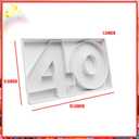 9IN Fillable Charcuterie Number Shaped Cardboard Decorative Box Birthday Anniversary Party Treat(Number 40)