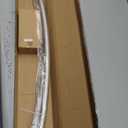 Chrsouly Curved Shower Curtain Rod, Adjustable 40-72 Inches Shower Rod, Rustproof Expandable Heavy Duty Round Shower Curtain Rod for Bathroom, Bathtub, Need to Drill, Nickel