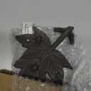 Handcrafted Nautical Decor Cast Iron Maple Tree Leaves Decorative Metal Tree Branch Hooks 6.5"