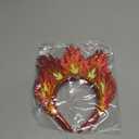 Thiccywoov 2 Pcs Fire Flame Headband Pentecost Hair Accessories Glitter Felt Pentecost Decoration for Cosplay Party Costumes