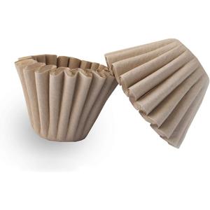 1-4 Cup Basket Coffee Filters,Natural Brown Biodegradable Basket Filters Paper Unbleached for Home Office Use,coffee filter flowers, 50 Count