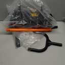 Lawn Aerator, 21 Pre-Assembled Metal Spikes, Automatic Dirt & Leaves Clean, Ergonomic Design, Soil Lawn Aerating Tools for Yard Lawn and Garden, Lawn Aerator Spikes aerating Tool (Medium)