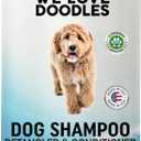 Dog Shampoo, Conditioner & Detangler - Best Shampoo for Goldendoodles, Poodles & Doodles - for Matted Pet Hair - Sensitive Skin Shampoo for Puppies - Made in The USA, 16OZ (Ocean Breeze)