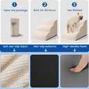 Airpanda Dog Stairs for Small Dogs and Cats 3 Step Pet Ramp for Couch & Sofa, Non-Slip Dog Steps for Pets, Washable Cover, High-Density Support Foam for Easy Climbing,Beige
