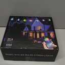 50FT Smart Outdoor/Indoor String Lights, 20 Dimmable RGBICW Bulbs, App-Controlled Waterproof LED Lights with 210 Lighting Modes & Music Sync for Backyard for Backyard, Holiday Decor