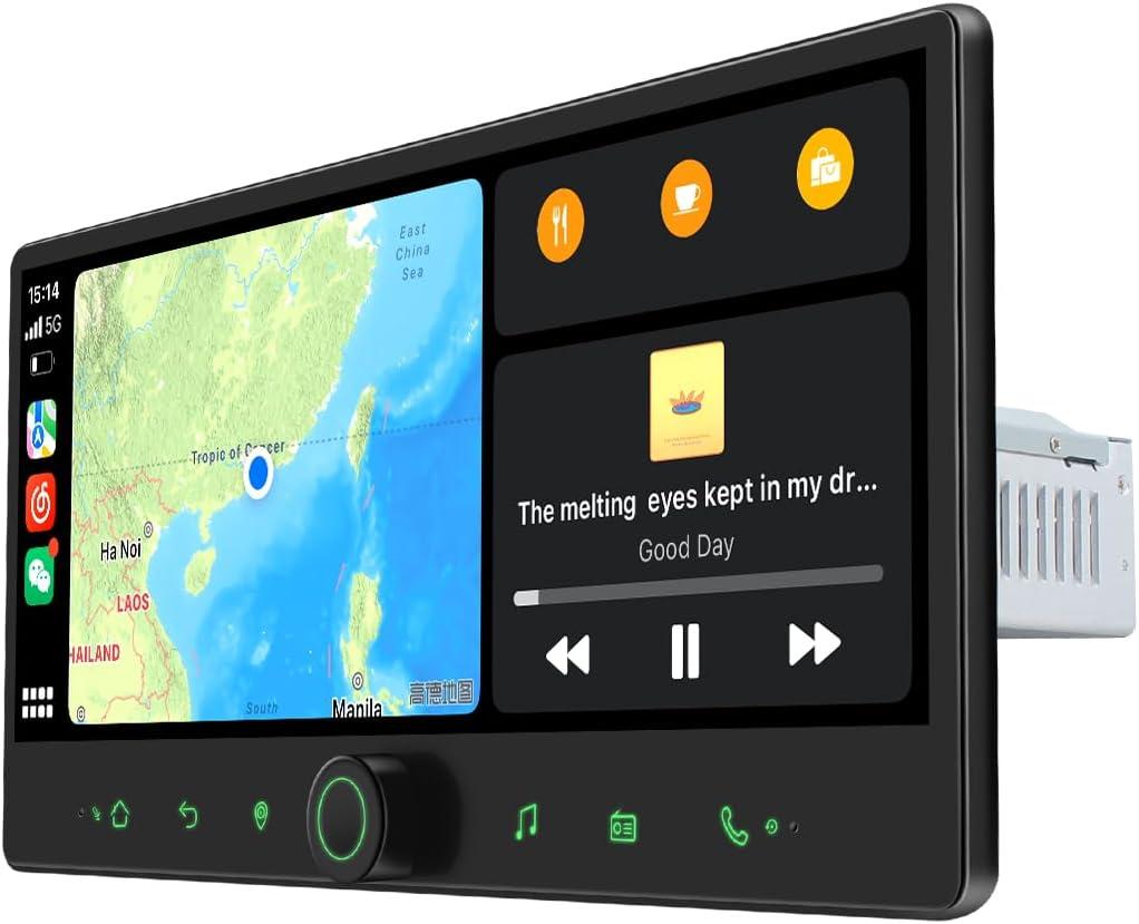 Joying Car Radio for Jeep Wrangler JK 2011-2018 Upgrade Android 13 Floating Stereo 12.3" IPS Touchscreen 8GB+128GB with Wireless CarPlay & Android Auto, Bluetooth, GPS, AM/FM, SWC(JY-JP112T8)