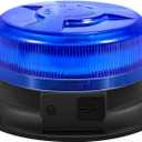 AnTom Magnetic Wireless Strobe Light, Waterproof Rechargeable Blue LED Beacon Lights for Trucks, Vehicle Emergency Flashing Warning, forklifts,Tractors,Golf Carts,Cars