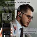 Kendir Bluetooth Headset, V5.0 Ultralight Wireless Headphone Cell Phone Earpiece with Mic Headsetcase, Volume Control, Handsfree Earbud, Compatible with Android/iPhone/Smartphones/Laptop