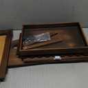 Bread Box for Kitchen Countertop Wooden Double Layer Bread Storage Container Bin Breadbox Holder Large Capacity Keeper Vintage Farmhouse Food Organizer (Large)