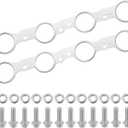 12617944 LS MLS Exhaust Manifold Gasket & Bolts Kit Compatible with GMC Sierra Yukon, Chevy Silverado 1500 Suburban LS Header Gasket LS1 LS2 LS3 LS6 LQ4 LQ9 LM7 4.8L 5.3L 5.7L 6.0L 6.2L OEM# 12558573