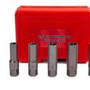 5PCS Spiral Type Deep Bolt Extractor Set,Spark Plug Extractor Set,Lug Nut Extractor Set for Removing Deeply trapped and Broken Bolts, Studs, Fittings, Threaded Pipes and Pins