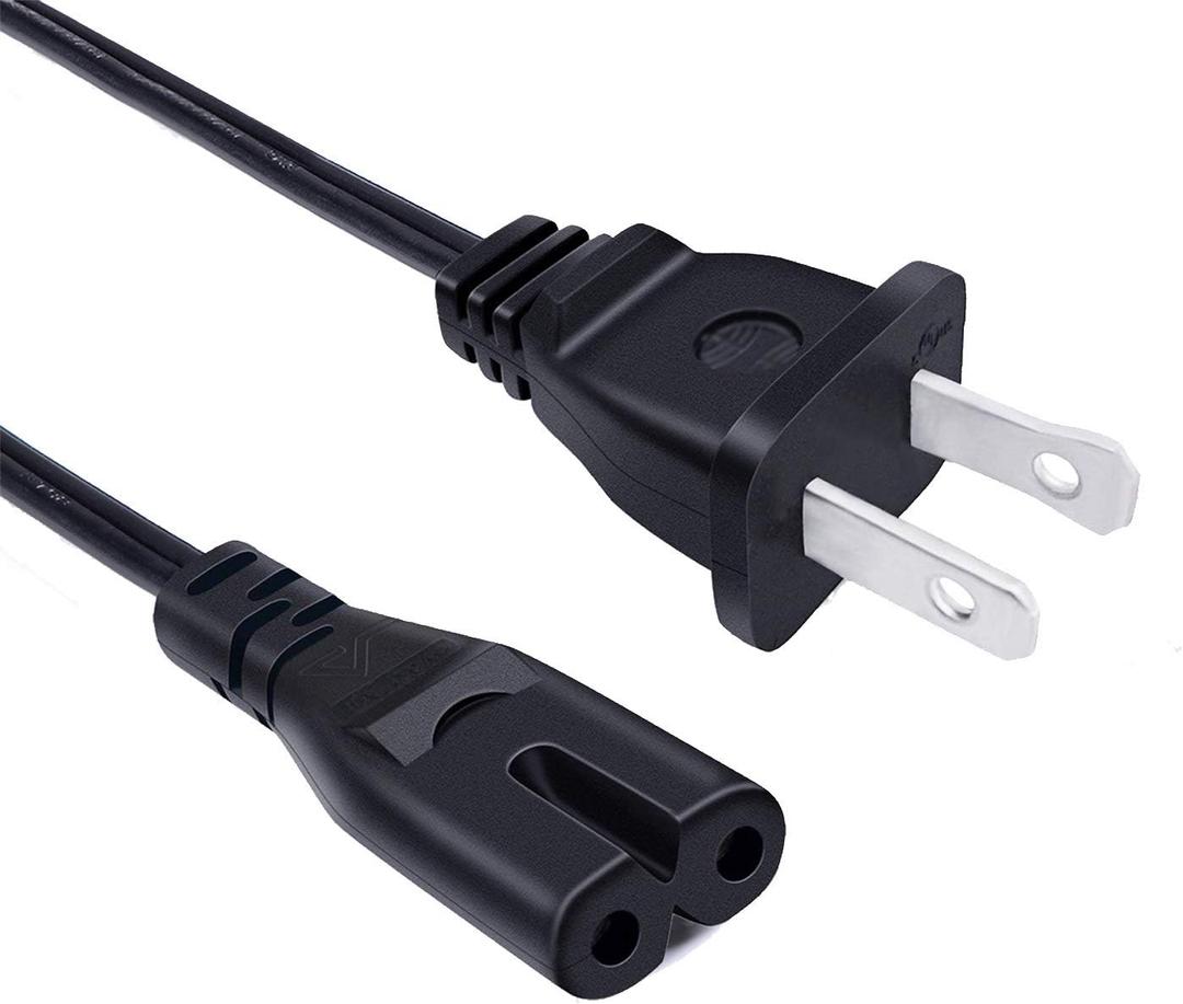 8ft AC Printer Power Cord Replacement for HP OfficeJet Pro 8025 5212 6978 3830 5255 9015 4650 9025 8710 8720 6968 8610 Photosmart 5510 5520 6510 Printer 2 Prong AC Power Cord Cable