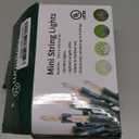 Minetom Clear Christmas String Lights 100 Count 20 Feet Incandescent Bulb Mini Lights for Indoor Xmas Tree Garland Birthday Wedding Party Festival Decoration, Green Wire (Clear Warm White)