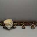 Livex Lighting 8534-64 Seville - 4 Light Bath Vanity, Palacial Bronze/Gilded Finish with Gold Dusted Art Glass