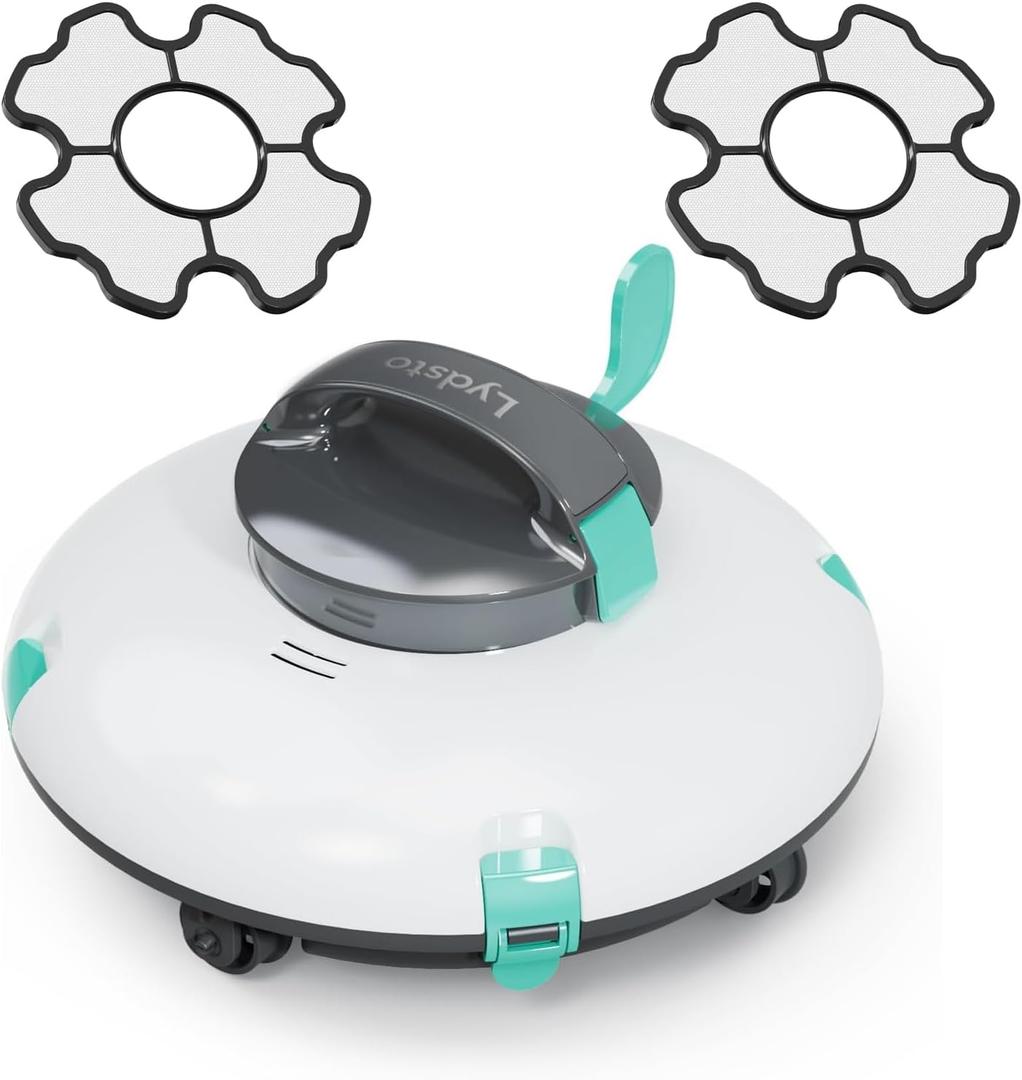 Above Ground Pool Vacuum with 70 Mins Runtime, 15KPa Powerful Suction, Self-Parking, LightweightVerdant