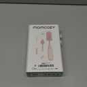 Momcozy Bottle Brush Kit with Push-Press Foam Design - Newborn Essentials Gift, Portable Cleaning Tool for Home & Travel, Baby Bottle Cleaner Brush for Breast Pumps & Nipples, Pink (Press Bubble Style)