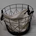 Black Wired Metal Laundry Basket