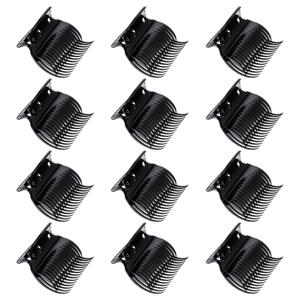 12 Pcs Hot Roller Clips Plastic Hair Curler Claw Clips for Sectioning Styling Creating Voluminous Curls Lightweight Styling Accessories for Home Travel Use DIY Hairstyling Bridal Party Looks