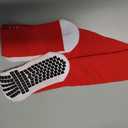 Lux Dual Grip Socks - Soccer Grip Socks for Men and Women. GripArray Performance & Comfort (Large, White)
