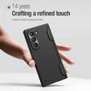 Nillkin for Galaxy Z Fold 6 Case with Hinge Protection, Built-in Screen Protector, Matte PC Cover with Metal Camera Lens Protector, Slim Fit Protective Phone Case for Samsung Galaxy Z Fold 6, Black