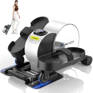 ANCHEER Under Desk Elliptical Machine Transform Your Life - High-End, Portable, Mini Leg Exerciser While Sitting. Perfect for Seniors, No Noise. Ideal Gift for Family As Seen on TV (Obsidian Black)