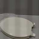 KOHLER 20454-96 Ridgewood Elongated Soft Close Toilet Seat, Quiet Close, Wood Toilet Seat, Home Essentials, Biscuit