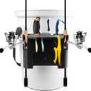 Fishing Rod Holder Accessories Fits for YETI Loadout 5-Gallon Bucket, Bucket Fishing Rod Holder, All-in-One Fishing Organizer for YETI Bucket Accessories