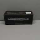 Umite Chef Kitchen Cooking Utensils Set, 33 pcs Non-stick Silicone Spatula Set with Holder, Woodle Handle Heat Resistant Gadgets Utensil (Gray)