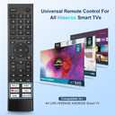 Replacement for Hisense Smart TV Remote Control,Universal for Hisense 4K UHD Android Smart TVs (Not for Fire & Roku TV)