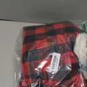 Malier Dog Winter Coat, Classic Plaid Fleece Dog Cold Weather Coats Dog Jacket with Pocket, Windprood Warm Dog Coat Vest Winter Pet Clothes Apparel for Small Medium Large Dogs (Red, XXX-Large)