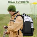 Himal Outdoors Disc Golf Bag with 30+ Disc Capacity, Durable Disc Golf Backpack for Men Multiple Storage Pockets (Camouflage)