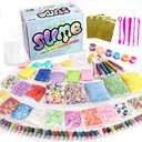 Slime Supplies Kit, 162 Pack Add Ins Slime Kit for Kids Girls Slime Making, Including Foam Balls, Glitter, Fishbowl Beads, Charms, Clear Containers by WINLIP