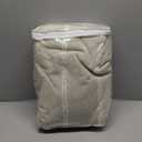 XOGUIBO Boho Blackout Curtains 2 Panels 84 Inch for Living Room Bedroom, Beige Linen Texture Farmhouse Curtains with Tassels and Cotton Embroidery Vintage Rustic Western Rod Pocket