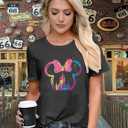 Magic Castle Shirt for Women Cute Magic Kingdom Graphic Print Holiday Vacation Weekend Tee Tops (XL)