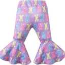 Okbebe Baby Girl My 1st Easter Outfits 3Pcs Infant My First Easter Bunny Pants Set (3-6 Months, White)