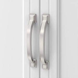 Asidrama 5 Pack 4 Inch(102mm) Brushed Satin Nickel Kitchen Cabinet Handles, Cabinet Pulls Kitchen Cabinet Hardware for Cupboard Drawer Pulls