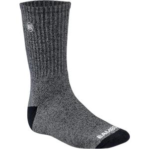 Premium Bamboo Rayon Crew Work Socks- Moisture Wicking, Odor Eliminating Crew Socks for Men (Medium)