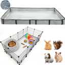 DZWLKJ Guinea Pig Cage Liner Tarp Bottom Waterproof and Washable Base Also for Rabbits, Bunny, Chinchesillas, Hedgehog, Ferrets and Other Small Animals(24x48 inches)