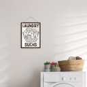 Funny Laundry Room Decor, Funny Laundry Signs, Decorative Plaque for Wall, Housewarming Gifts, Rustic Door Hanger, Farmhouse Wood Sign, Home Decor, Rustic Hanging Sign 7.9x10.2 Inches