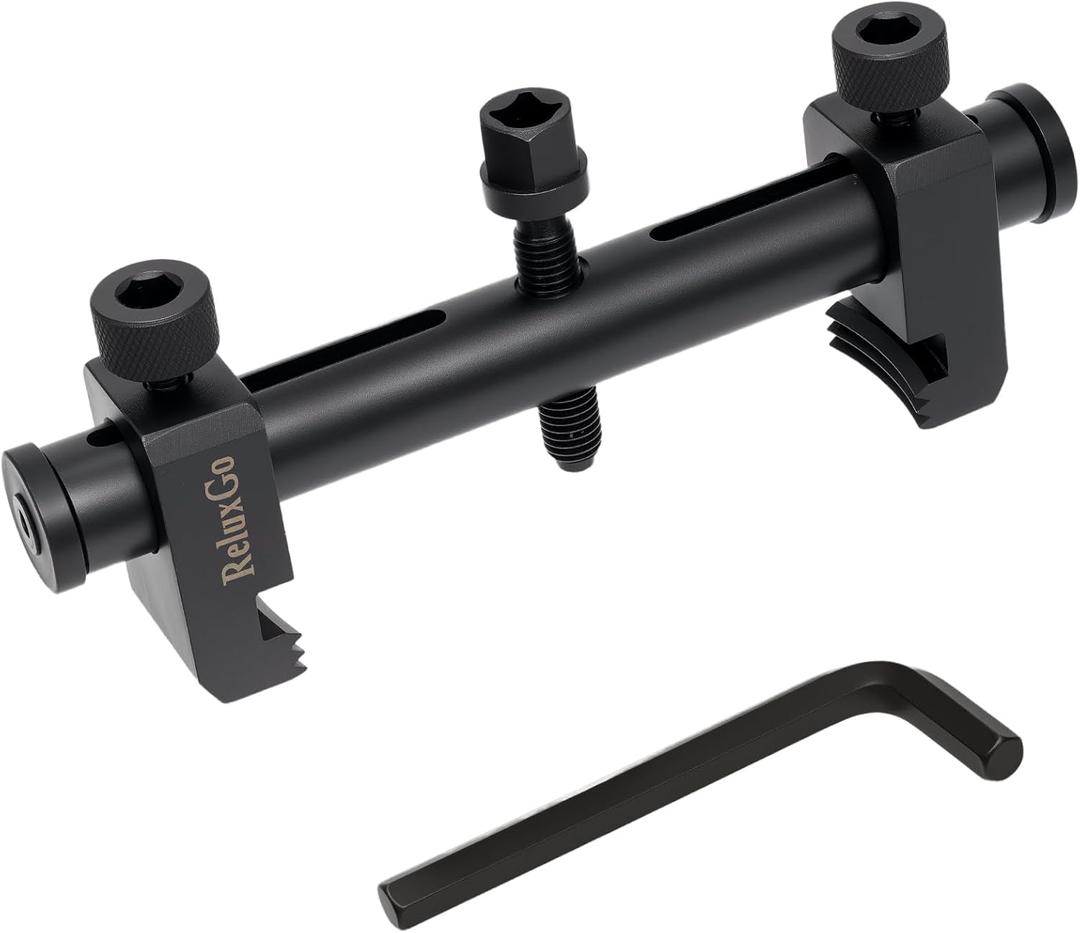 Universal Adjustable Crankshaft Pulley Puller Removal Tool, Ribbed Drive Crankshaft Pulley Remover, AC Pulley Puller Ribbed Puller for Crankshafts, Alternators, A/C Units & Water Pumps (35mm-160mm)