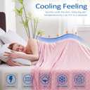 Topcee Cooling Blanket, Summer Cooling Blankets for Hot Sleepers, Arc-Chill Q-Max>0.5 Cool Fiber, Oeko-TEX 100% Certified, Soft, Breathable, Double-Side Bed Throw,Keep Cool for Adults Kids 90"x90"